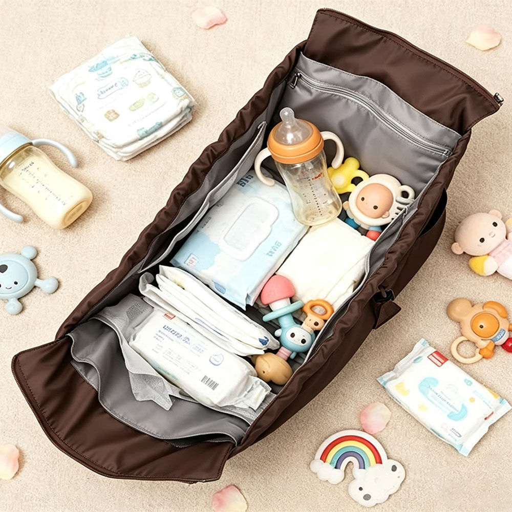 3 in 1 Convertible Travel Tote Bag- Coffee
