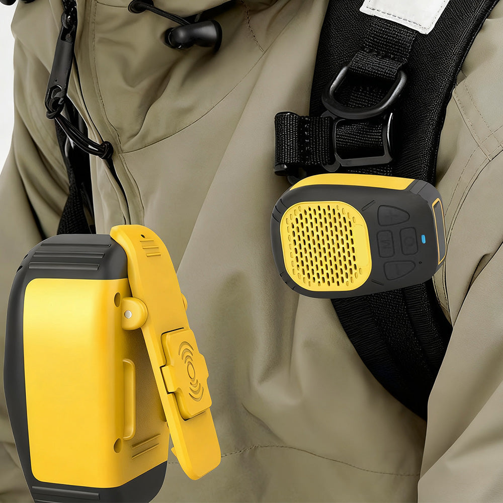 Wearable Clip On Bluetooth Speaker IP56 Waterproof Portable Wireless