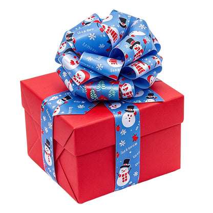 12Pcs Assorted Christmas Festive Ribbon Bows for Gift Wrapping Hamper Decoration