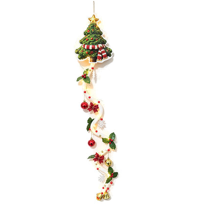 Glowing Christmas Door Hanger DIY Christmas Door Decor For Adults - Christmas Tree