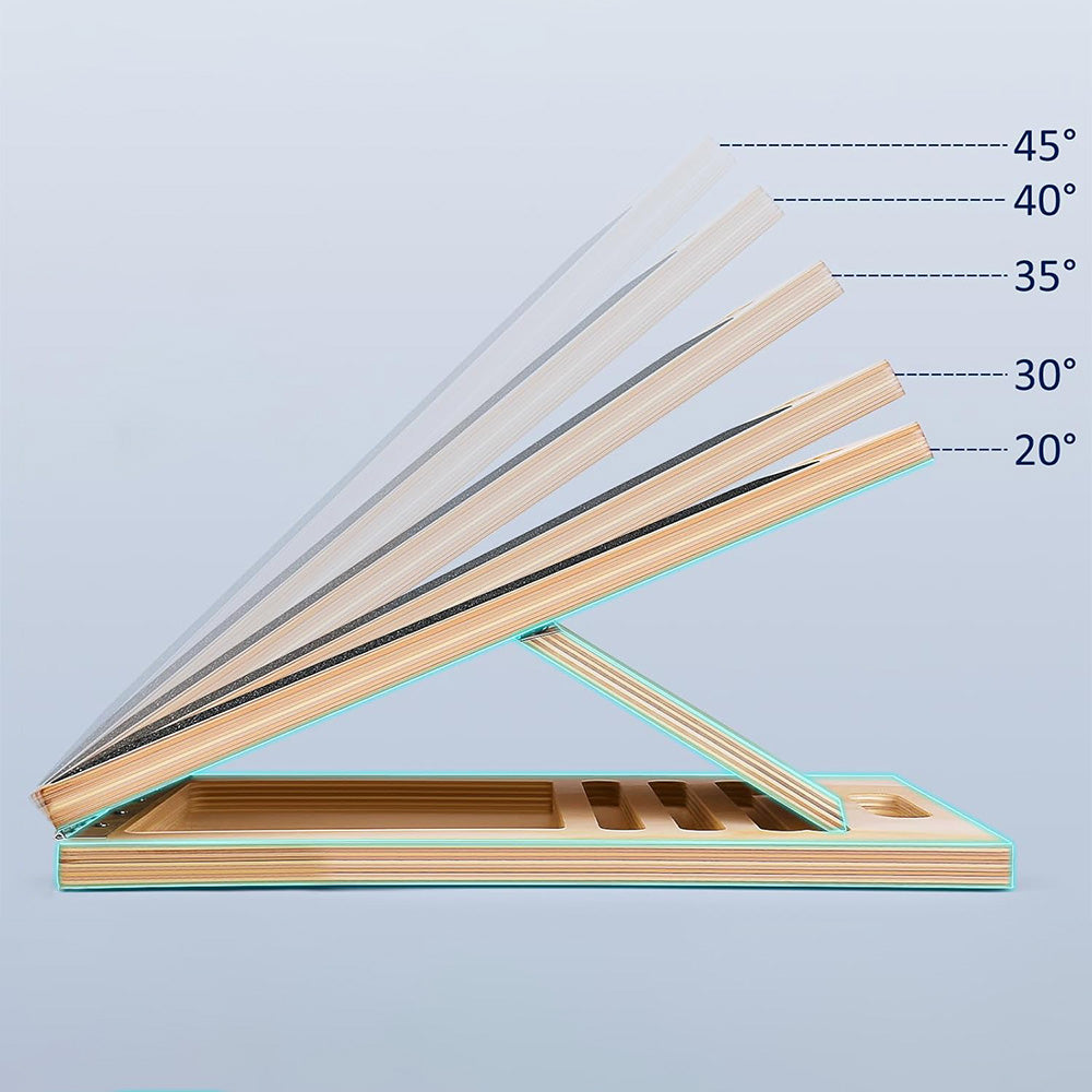 Portable Wooden Slant Board for Calf Stretching Squats Adjustable Incline Board Fitness Equipment