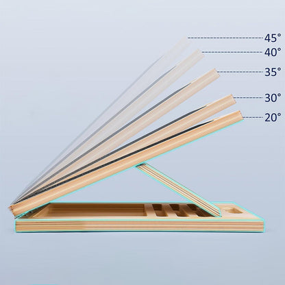 Portable Wooden Slant Board for Calf Stretching Squats Adjustable Incline Board Fitness Equipment