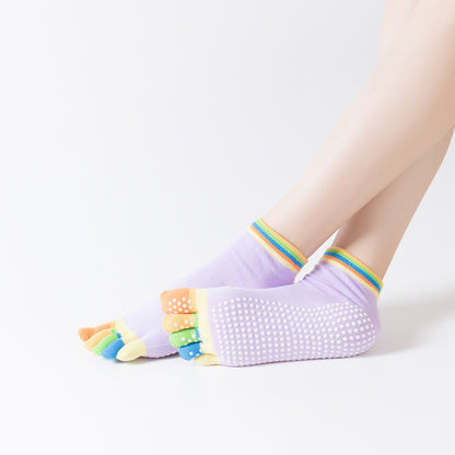 Yoga Socks for Women Non Slip Grippy Pilates Socks for Barre Ballet Workout