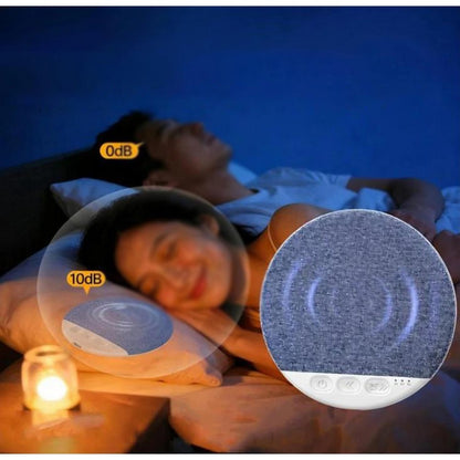 Under Pillow Speaker with White Noise Portable Bluetooth Speaker for Sleeping-White
