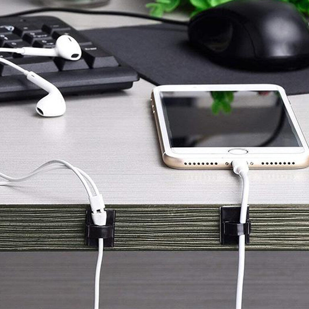 100 Pcs Self Adhesive Cable Clips Wire Management Holders Cable Tie Clips