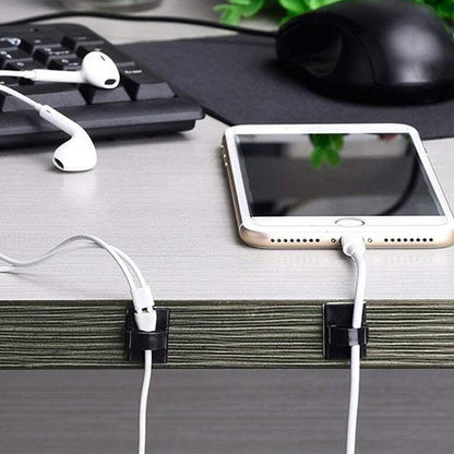 100 Pcs Self Adhesive Cable Clips Wire Management Holders Cable Tie Clips