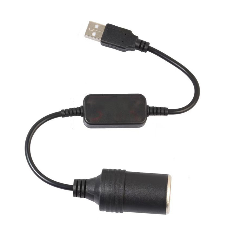 5V USB to 12V Cigarette Lighter Adapter for Dash Cam Speed Camera Detector