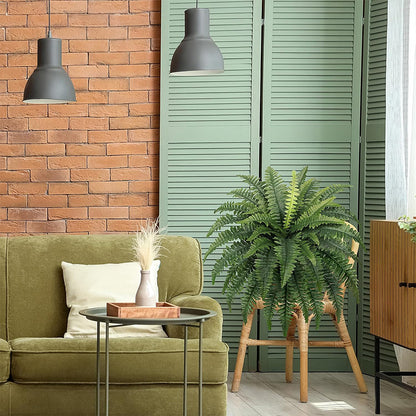 Ferns Artificial Bush Plants Artificial Boston Ferns With 38 Fronds For Outdoors Home Decor