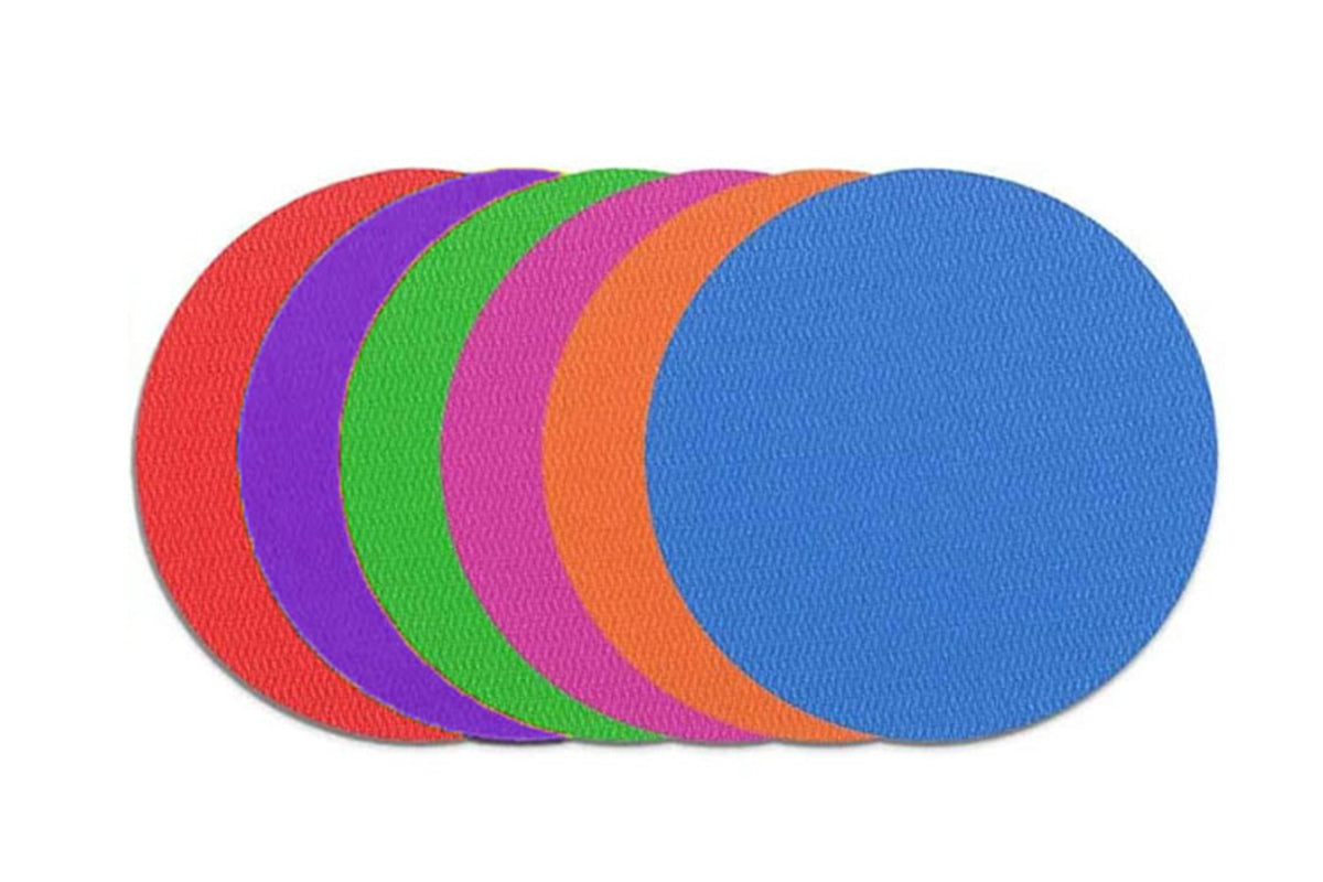 48PCS Round Carpet Spot Markers Classroom Teaching Game Tool