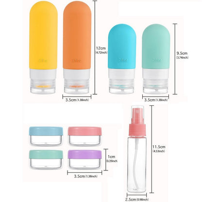 17Pcs Travel Bottles for Toiletries Silicone Travel Containers for Shampoo