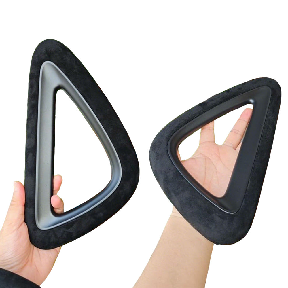 Self-Adhesive Faux Suede Repair Patch for Car Interior Door Panels Center Console-Black