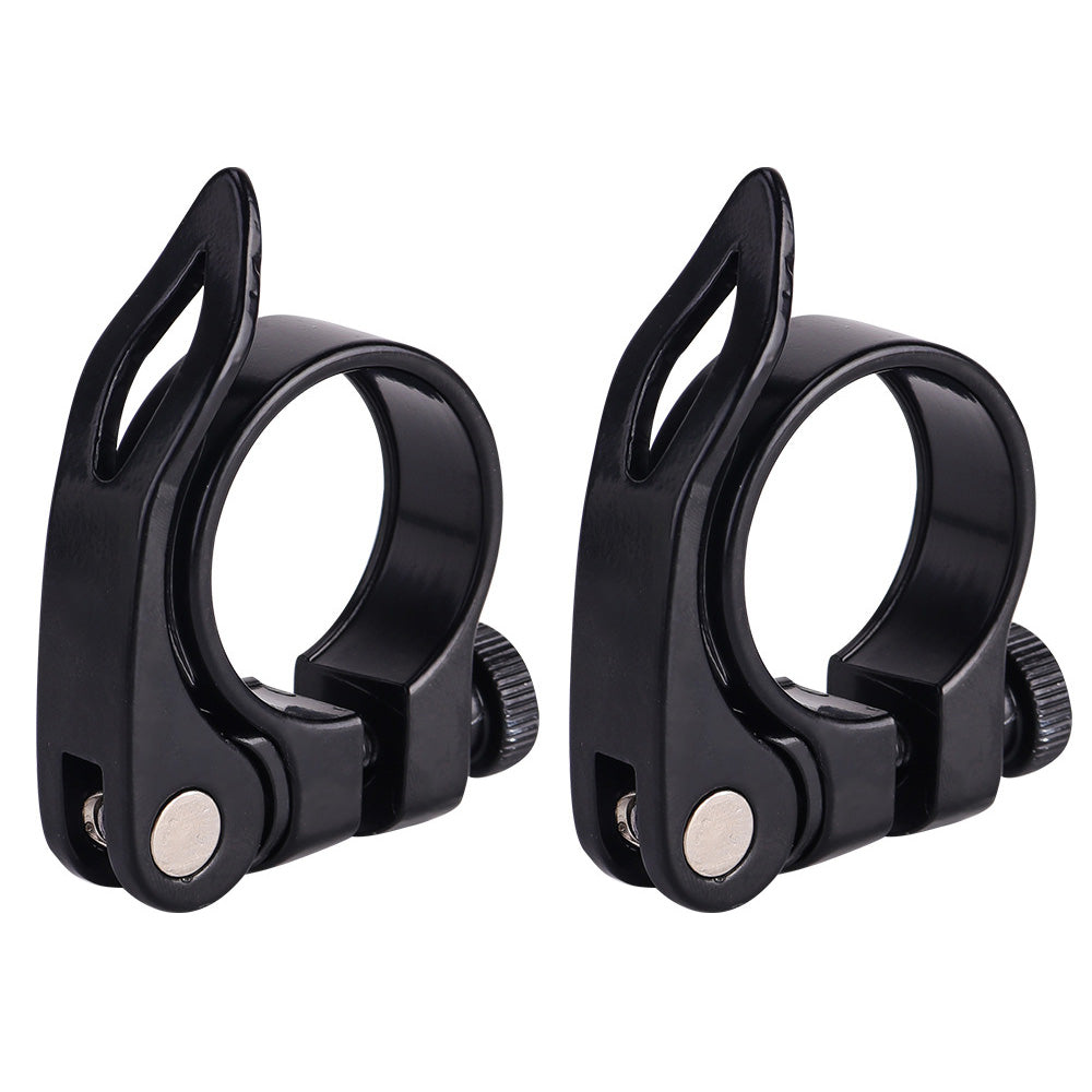 2 Piece Bike Seat Post Clamps-Black