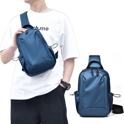 Casual Travel Large Capacity Men¡¯s Backpack Fashionable Multifunctional Chest Bag-Blue
