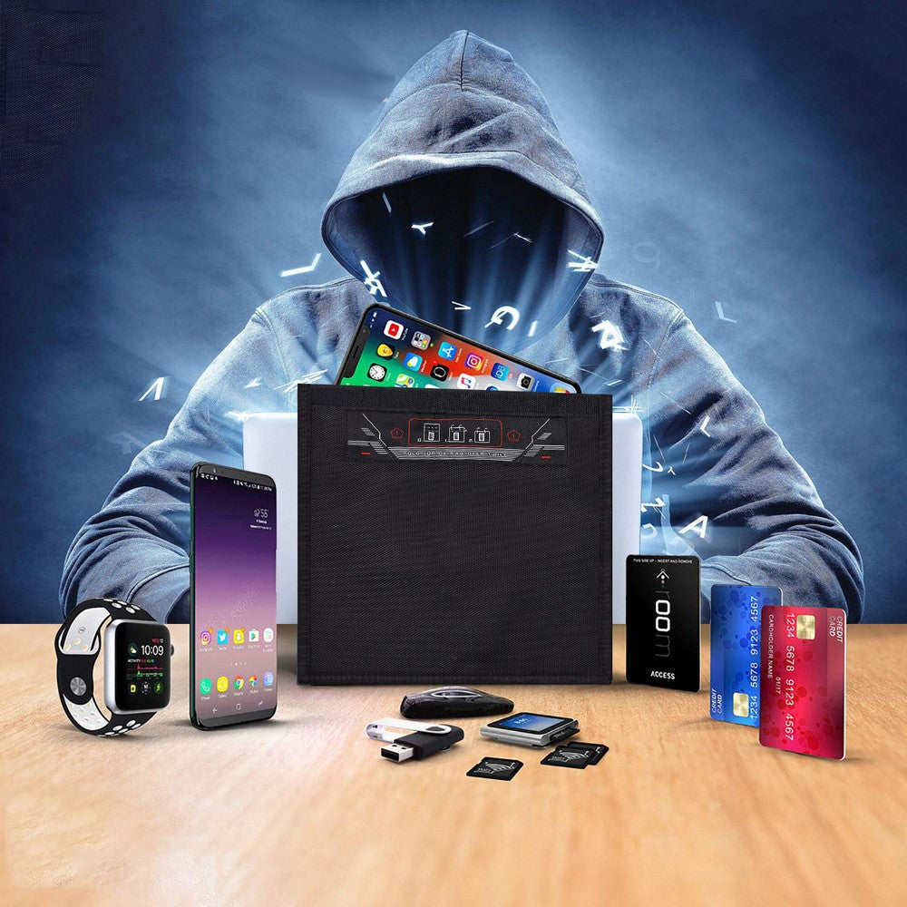 Faraday Bag for Phones Signal Blocking Bug Out Bag Prevents Hacking Tracking Spying
