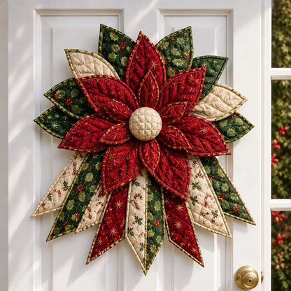DIY Christmas Door Hanging Sewing Kit Christmas Decorations - Red Flower