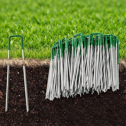 100Pcs U Shaped Metal Garden Landscape Staples