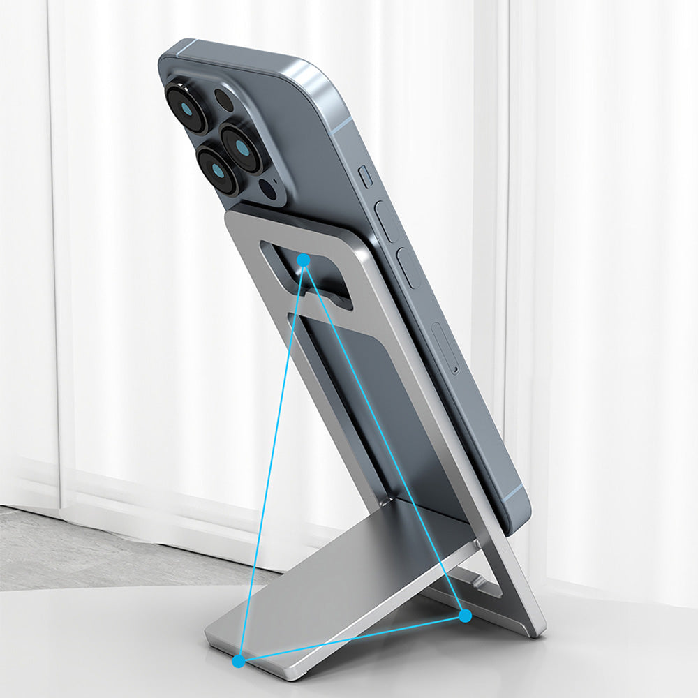 Foldable Aluminum Cell Phone Stand Portable Adjustable Holder for Desk and Travel