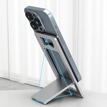 Foldable Aluminum Cell Phone Stand Portable Adjustable Holder for Desk and Travel