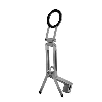 360 Degree Rotating Tripod Adjustable Aluminum Magnetic Phone Tripod for Android iPhone 12 to 17-Silver