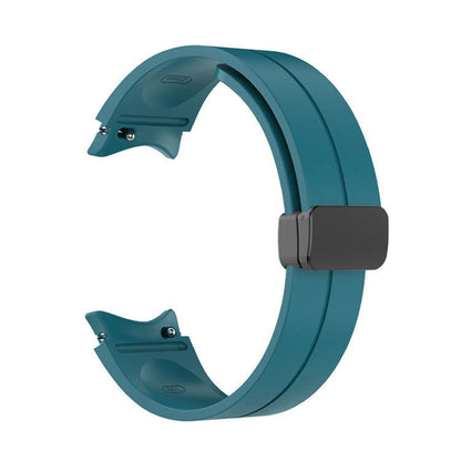 Magnetic Watch Band Silicone Strap for Samsung Galaxy Watch 4/5/5Pro/6 Blue