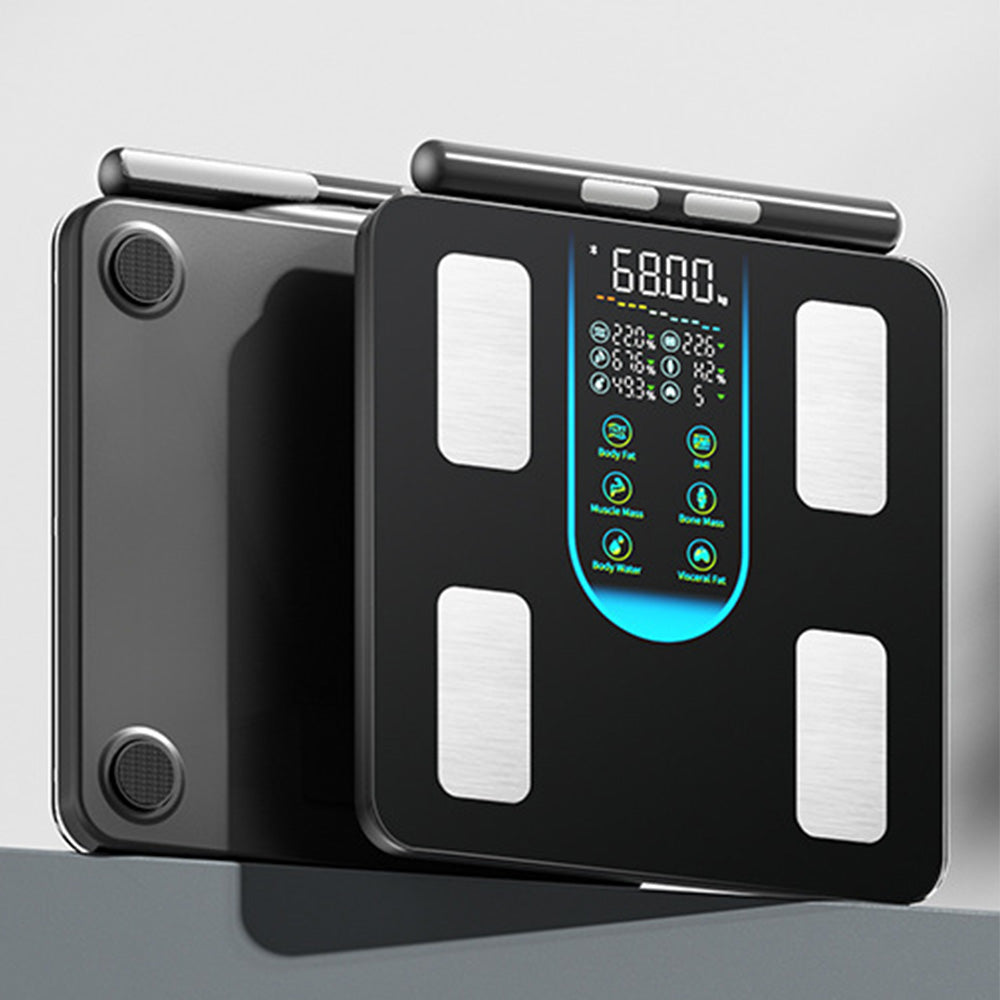 Smart Body Fat Scale 8 Electrode Dual Frequency Bluetooth Scale Measures 8 Key Metrics