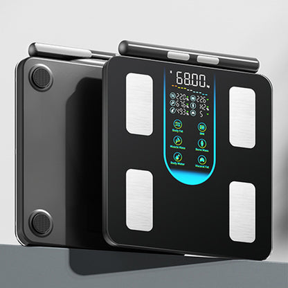 Smart Body Fat Scale 8 Electrode Dual Frequency Bluetooth Scale Measures 8 Key Metrics