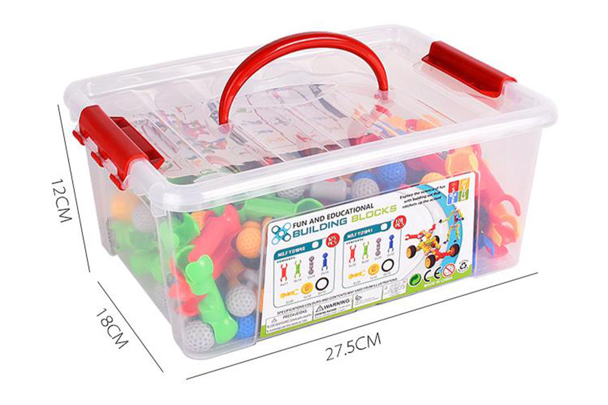 340Pcs Building Toys for  Toy Box Storage Building Blocks Christmas Gifts Birthday Gifts for Boys Girls