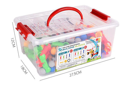 340Pcs Building Toys for  Toy Box Storage Building Blocks Christmas Gifts Birthday Gifts for Boys Girls