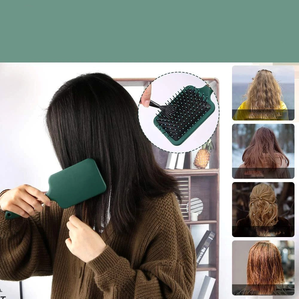 3Pcs Paddle Hair Brush Set