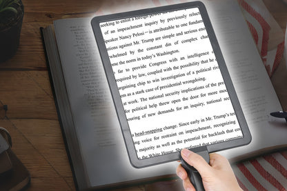 10X Magnifying Glass with Lights Flexible Gooseneck Magnifiers for Seniors-Black