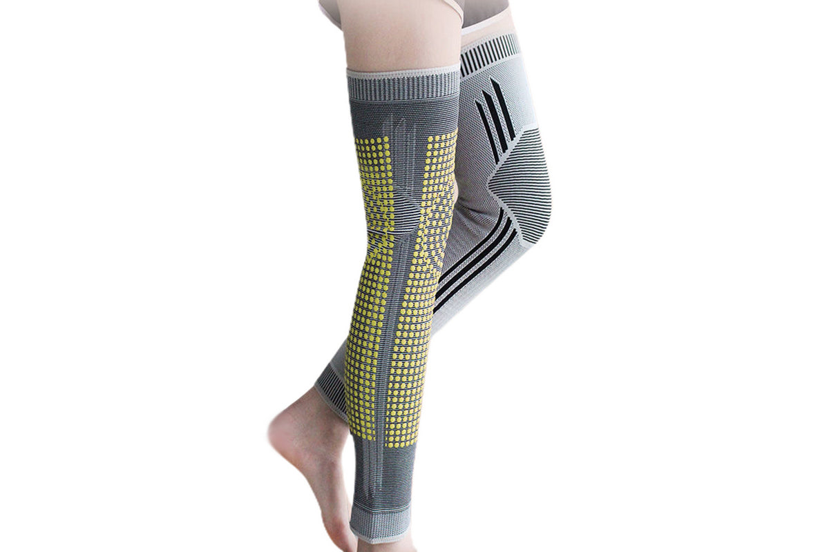 One Pair Of Winter Heating Knee Braces Warm Knee Sleeves Support For Knee Injury