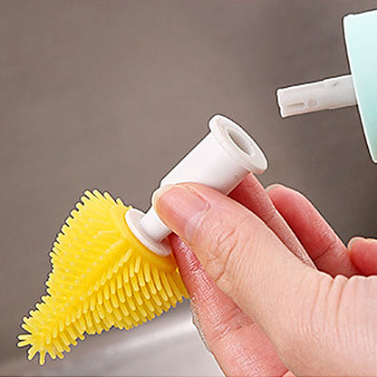3-in-1 Handheld Electric Spin Cleaning Brush Cordless Multifunctional Scrubber for Bottles Pacifiers