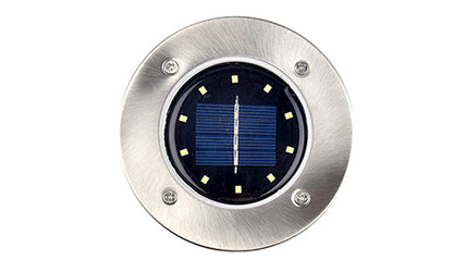 10-LED Solar Ground Lights-White color