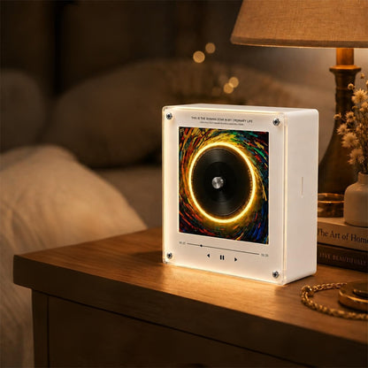 NFC Music Player with 9 Discs Retro Vinyl Record Player