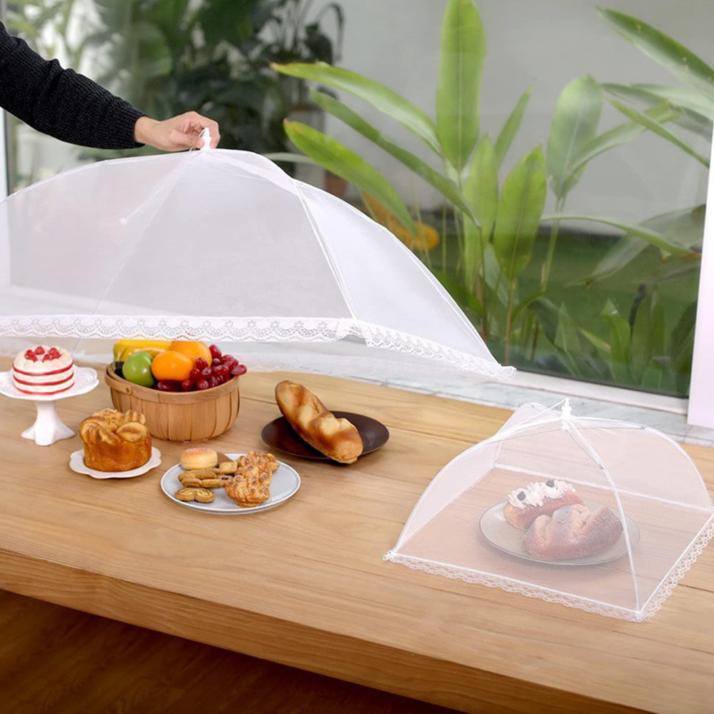 6 Piece Foldable Mesh Food Net with Storage Bag