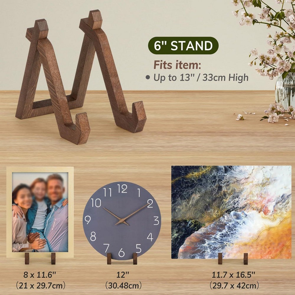 3pcs Picture Display Stand Plate Holder for Picture Frame Dish Photo Plaque Platter