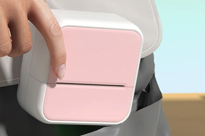 Mini Sticker Printer Portable Bluetooth Thermal Printer for Photo Notes-Pink