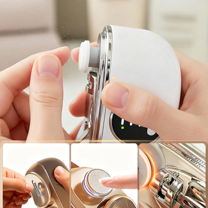 3-in-1 Electric Nail Trimmer Electric Nail Clippers for Seniors - White