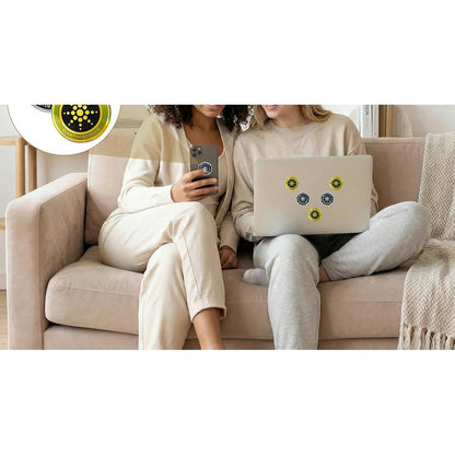 12Pcs Anti Radiation Stickers EMF Protection Phones Laptops Stickers