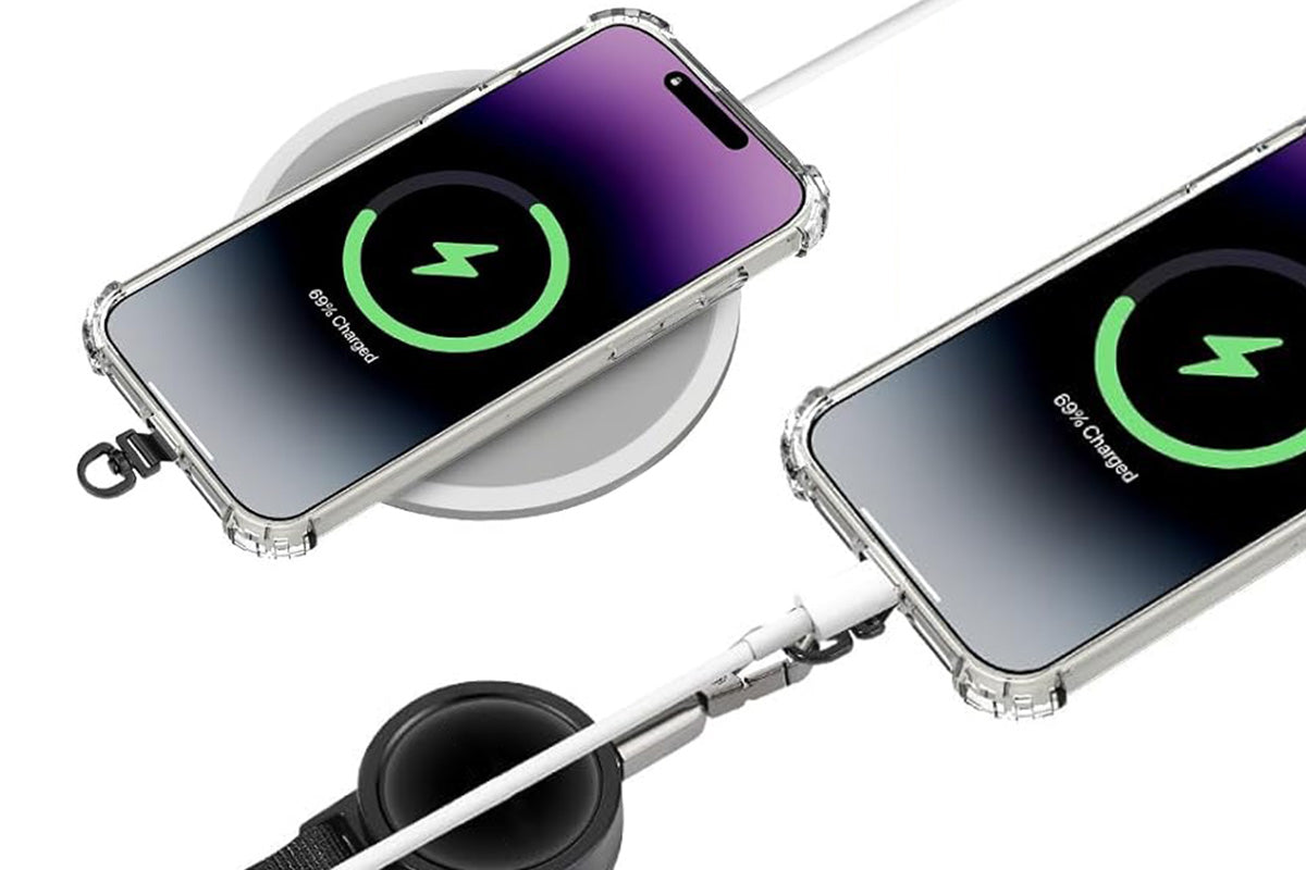 Retractable Phone Lanyard Locking Carabiner 360 Degree Clip