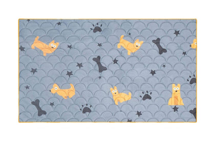 2Pcs Washable Pet Dog Training Pee Pad Reusable Absorbent Cushion Pet Pee Mat-Blue