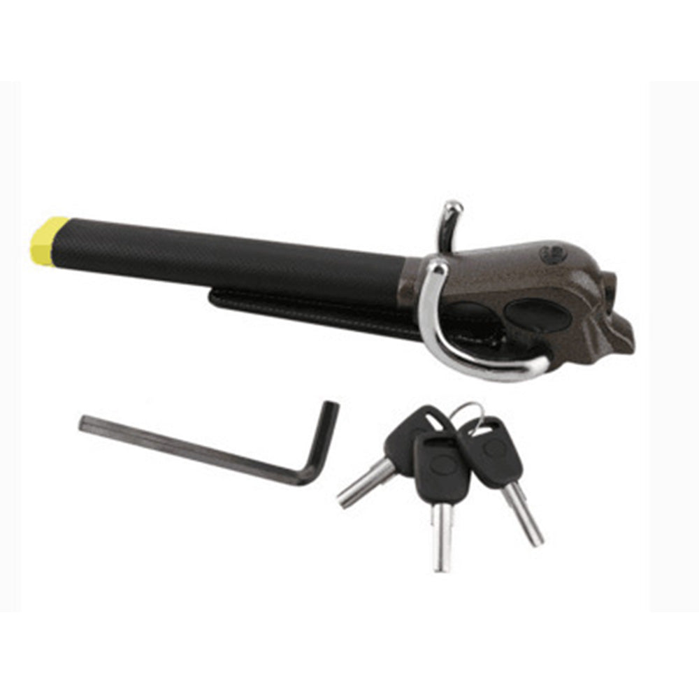 Universal Steering Wheel Lock Anti Theft Device for Cars-Black