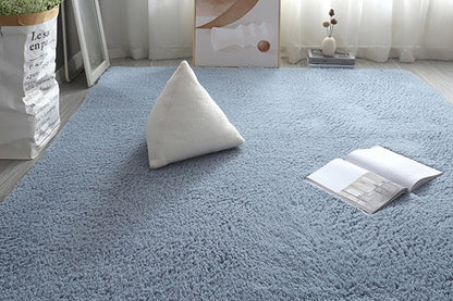 Soft Modern Indoor Large Shaggy Rug for Livingroom Bedroom Dorm Kids Room Home Decorative-Blue