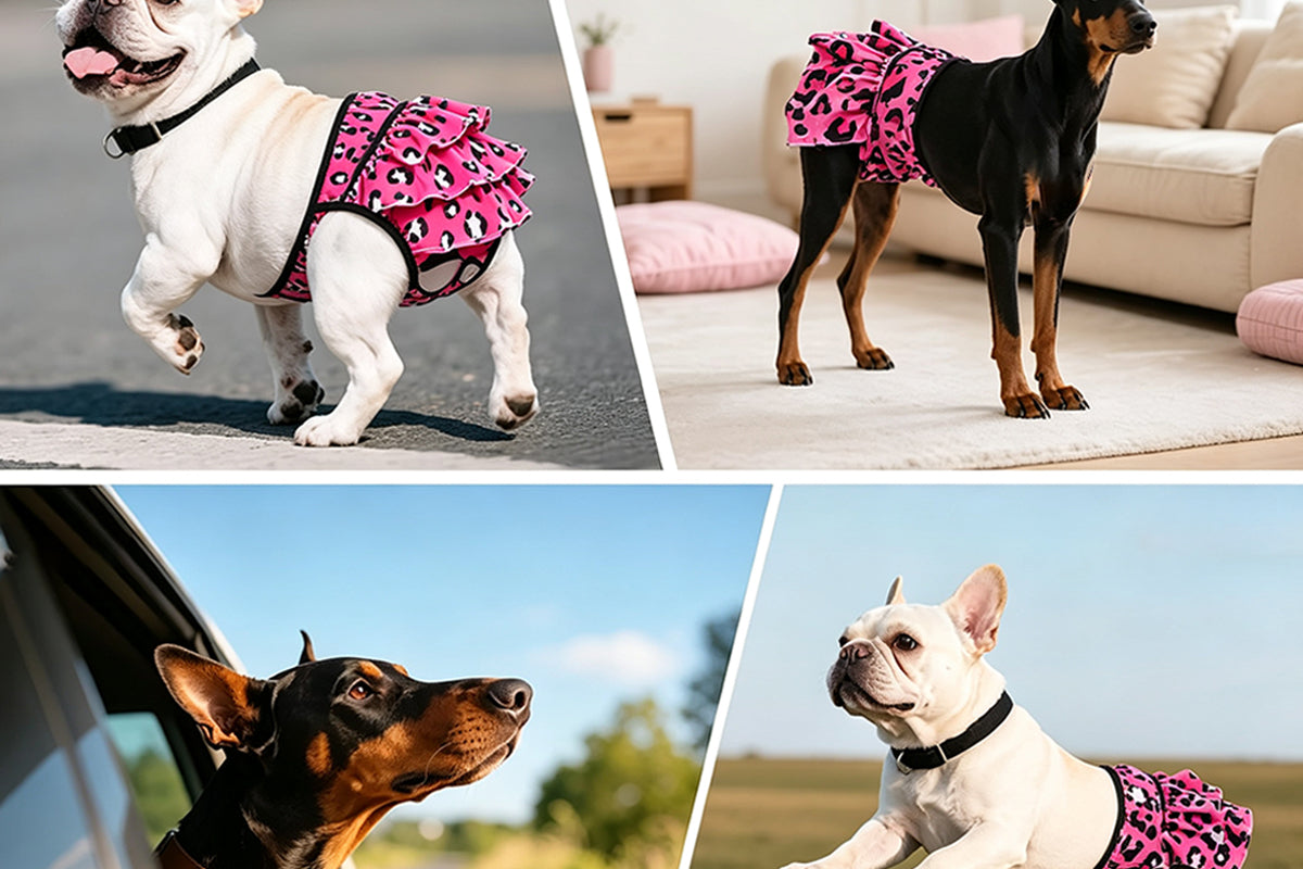 4Pcs Washable Reusable Female Dog Diapers
