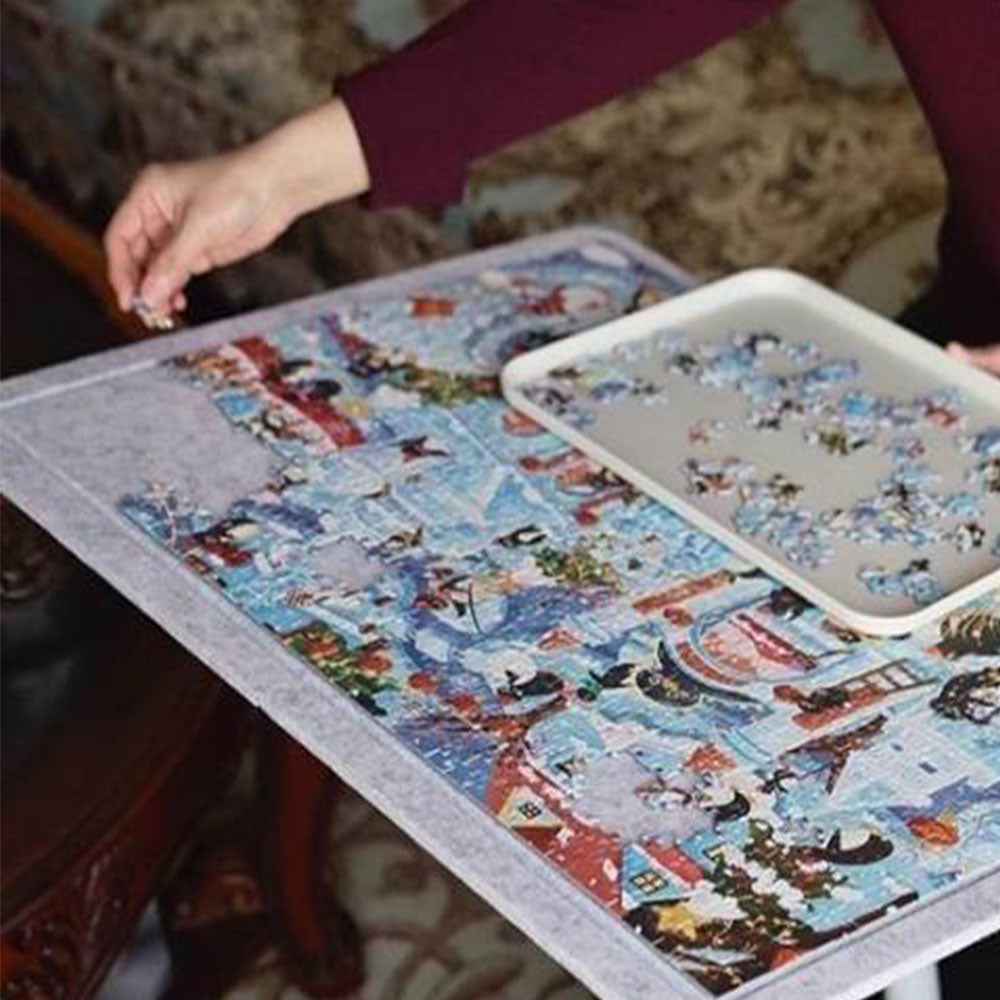 Foldable Non-Slip Felt Puzzle Board for Jigsaw Puzzle Storage and Organize