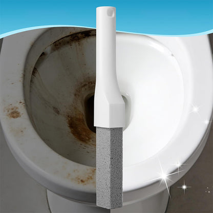 Pumice Stone Toilet Brush Set with Handle and 6 Stones