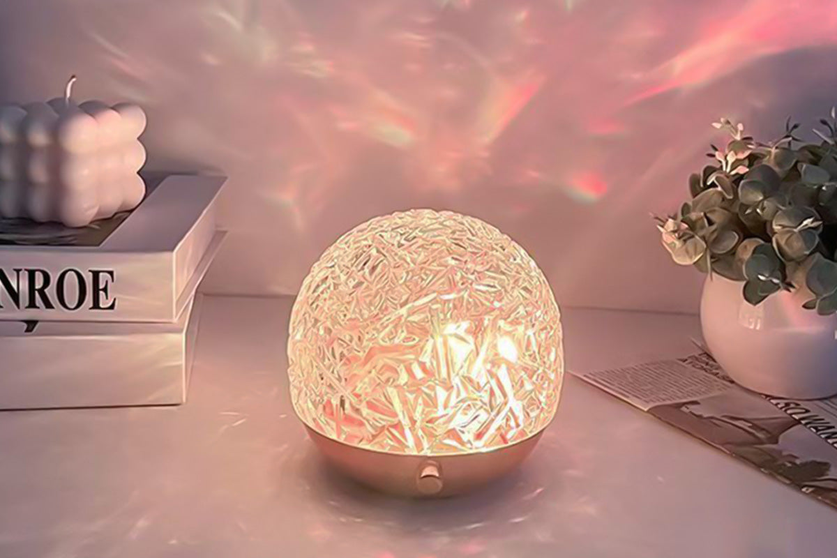 16 Color RGB Water Ripple Mood Lamp with Touch Dimming