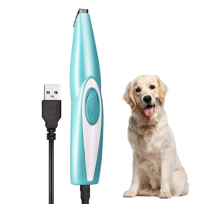 Mini Pet Hair Trimmer with LED Light for Paw Face Grooming