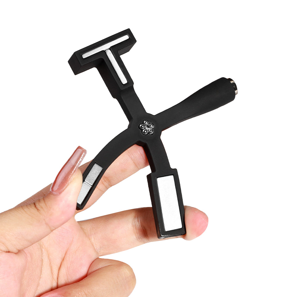 5-in-1 Nail Art Magnet Tool Multi-functional Nail Magnet Pen for Salon Studio or Home Black