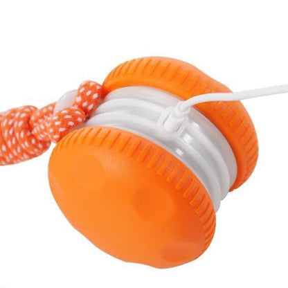 Interactive Pet Rolling Ball Toy Rechargeable Automatic Play Ball for Cats and Dogs-Orange